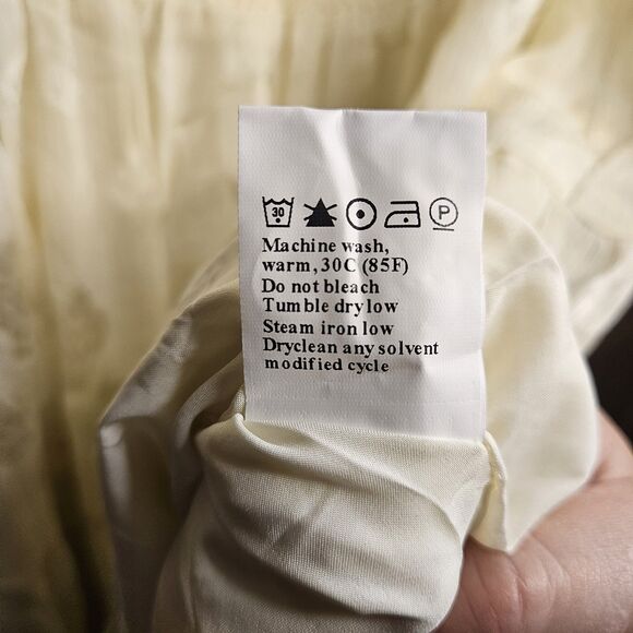 XL Women's Fashion Ivory Mini Dress w/Pockets - Picture 5 of 6